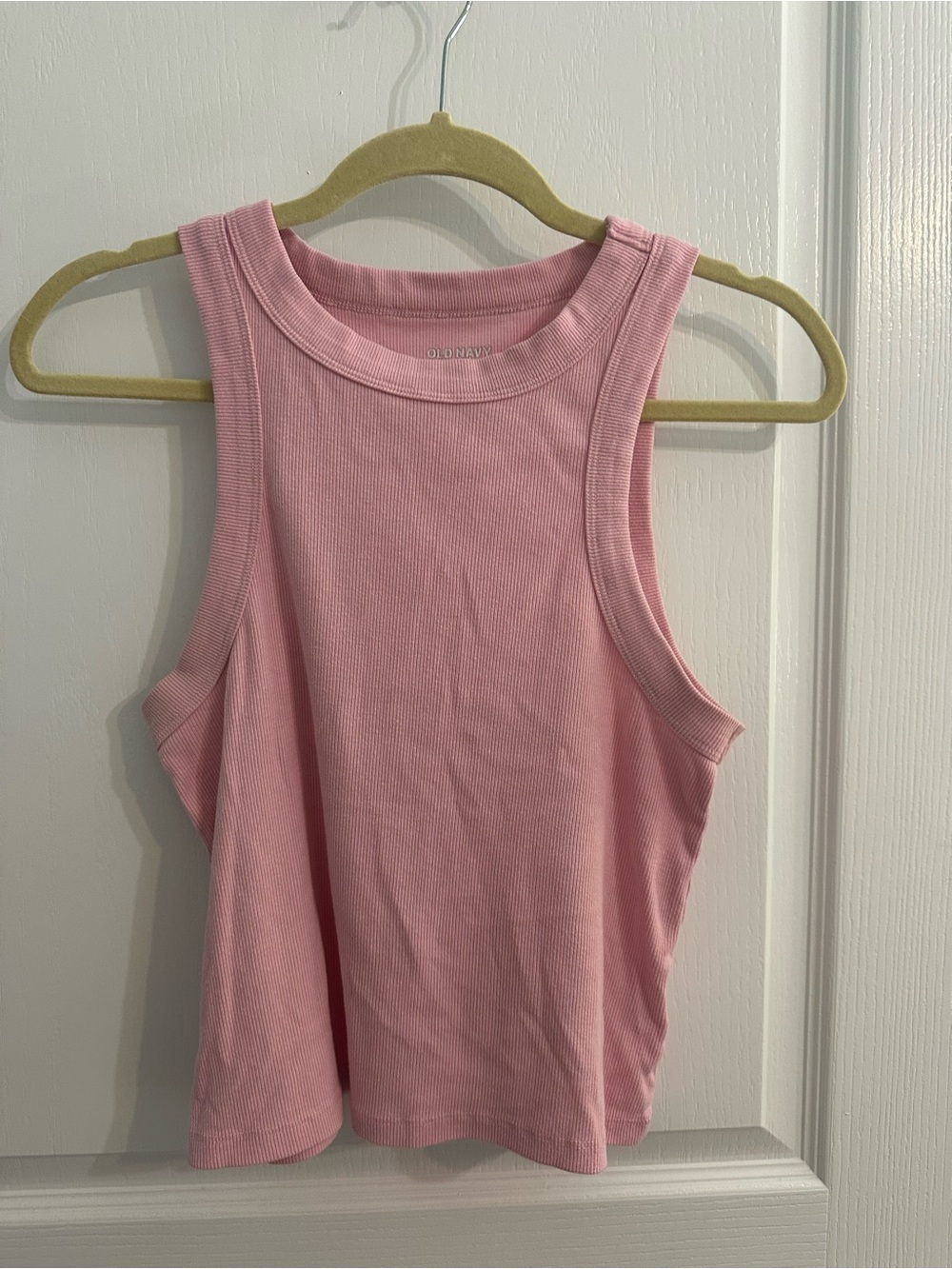 Old Navy Light Pink Ribbed Tank Top